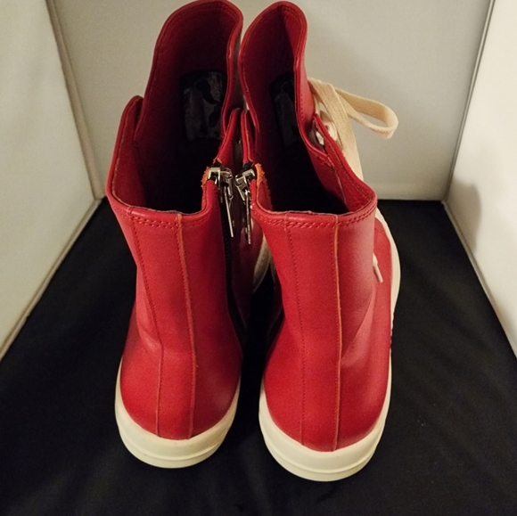 Rick Owens high-top sneakers in smooth calf leather size 10 - Picture 10 of 11